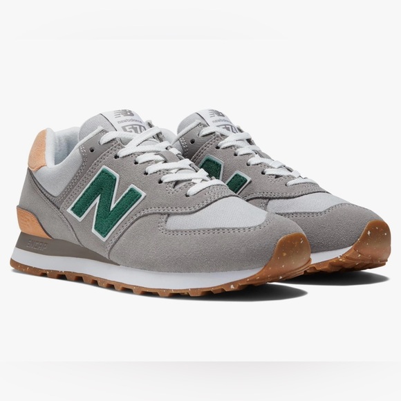 New Balance Shoes - New Balance Gray and Green Women's Sneakers